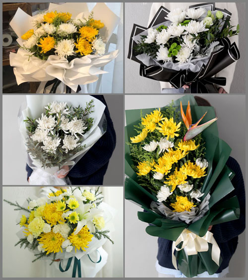 贵州遵义正安县市坪乡河渡村白事花束代送